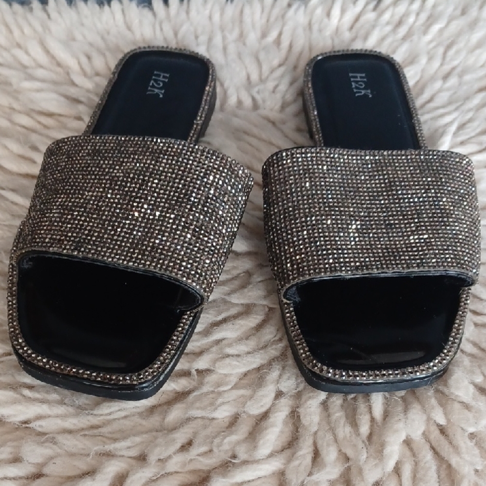 H2K Sparkly Rhinstone Sandals